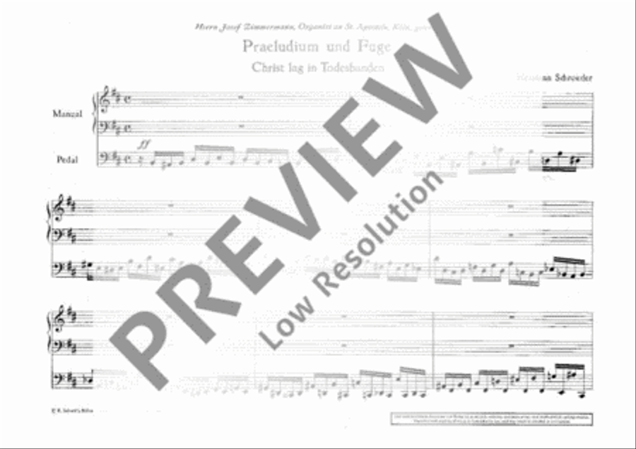 Praeludium und Fuge Organ scores gallery preview page 3