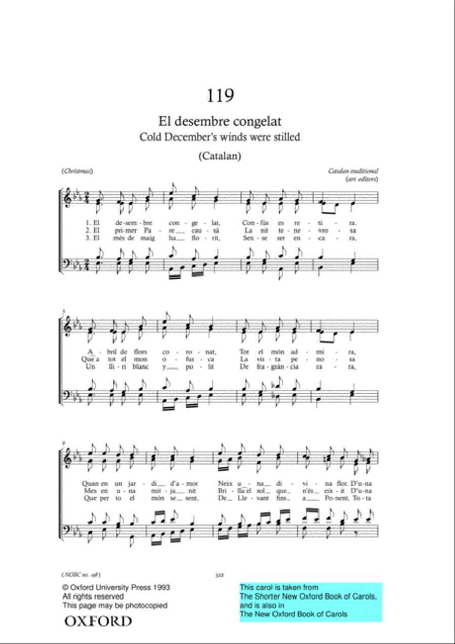 The Shorter New Oxford Book of Carols 4-Part scores gallery preview page 24