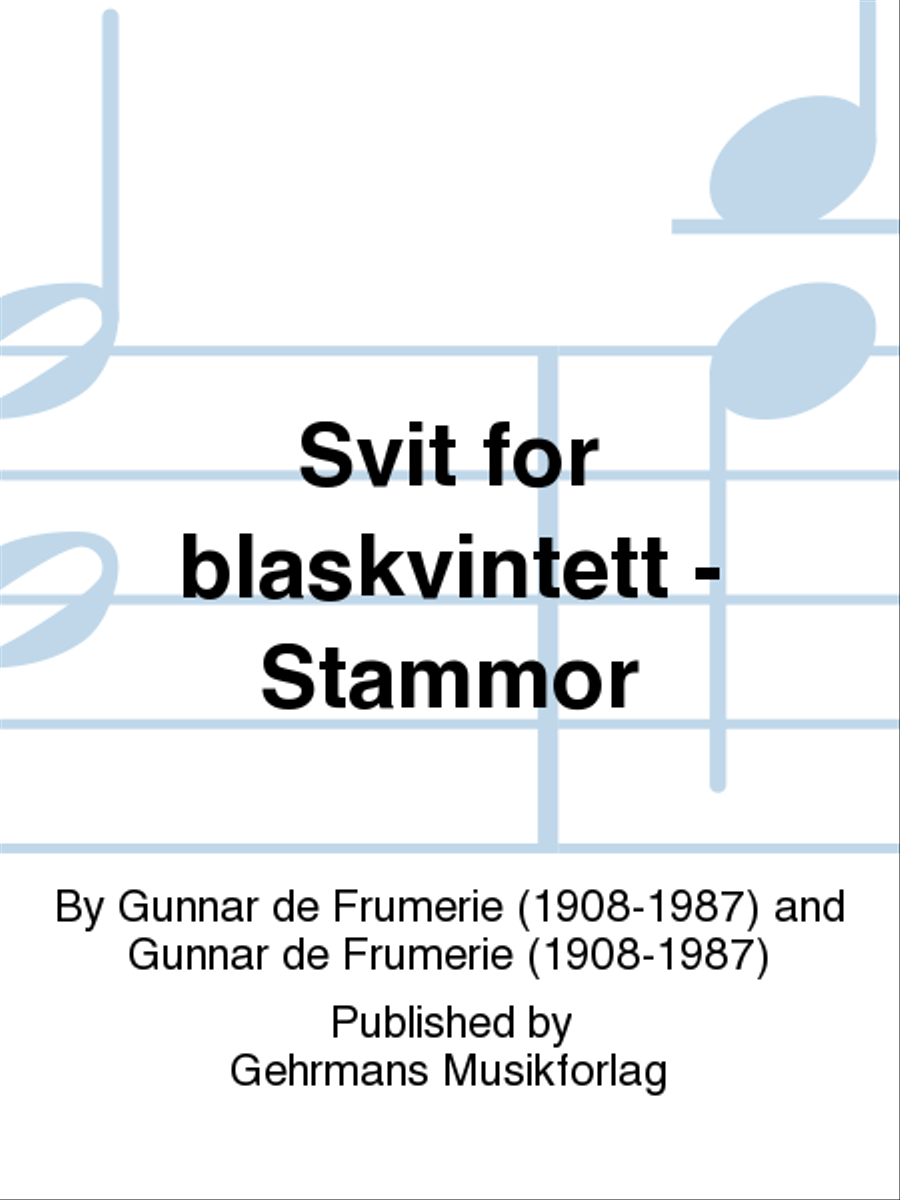 Svit for blaskvintett - Stammor Woodwind Quintet scores gallery preview page 1