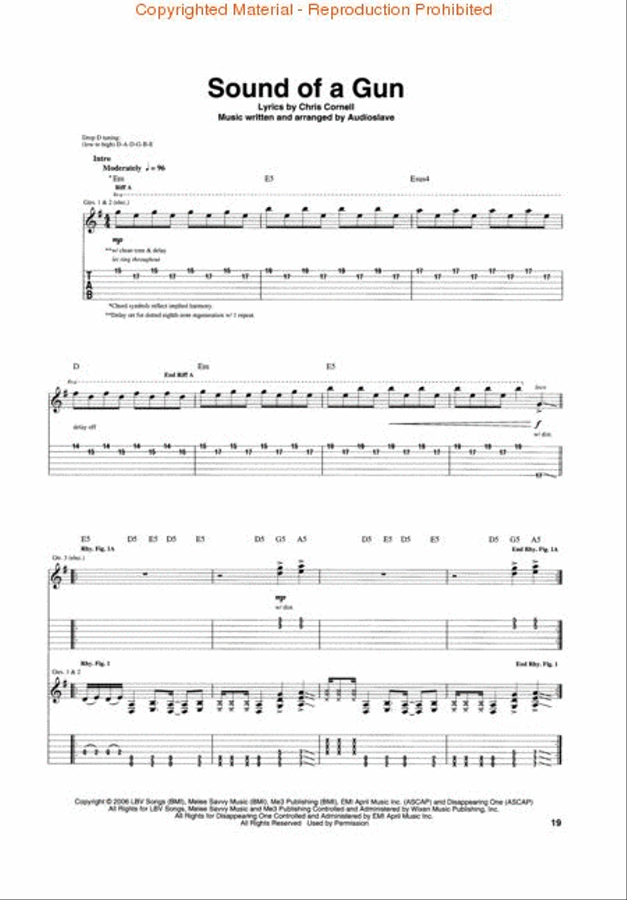 Audioslave - Revelations Electric Guitar scores gallery preview page 4
