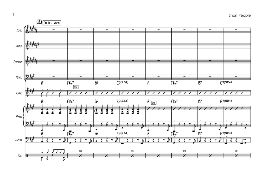 Short People Jazz Ensemble scores gallery preview page 2