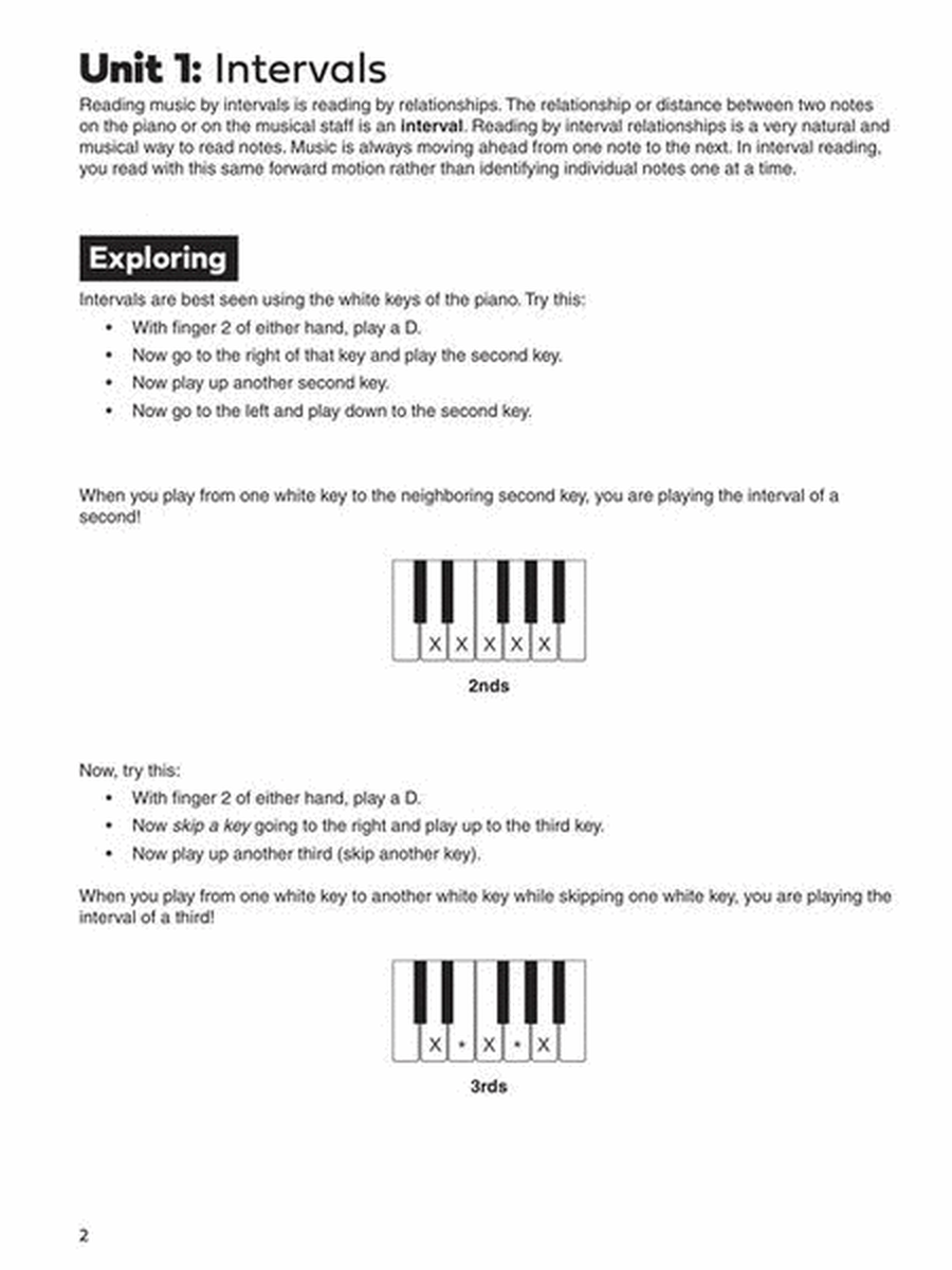 Piano Interval Workbook