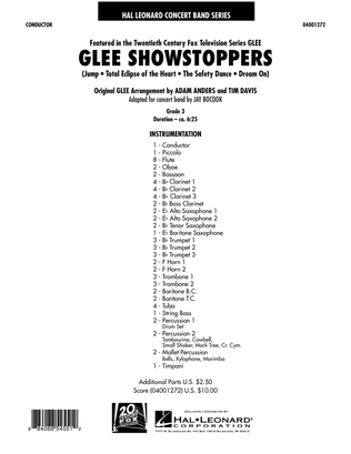 Book cover for Glee Showstoppers - Full Score