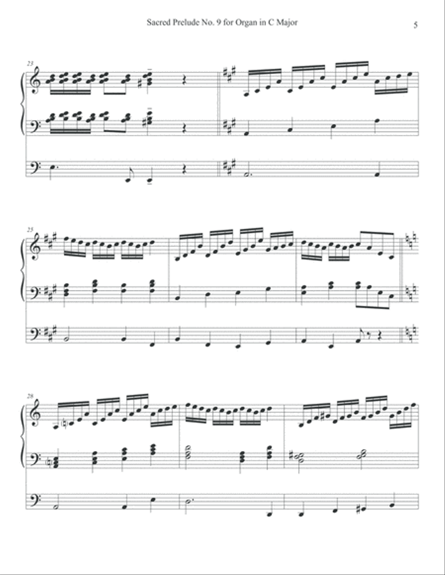 Sacred Preludes for Organ, Nos. 9-12, Vol. III Organ Solo scores gallery preview page 5