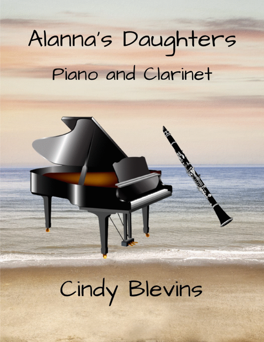 Alanna's Daughters, for Harp and Clarinet Clarinet scores gallery preview page 1