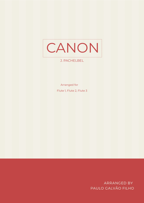Book cover for CANON IN D - FLUTE TRIO