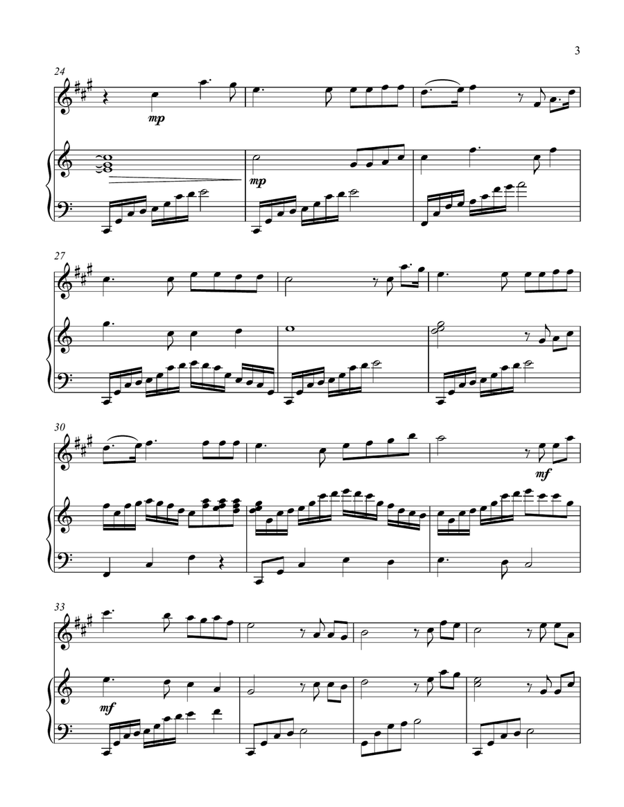 How Great Thou Art (treble Eb instrument solo) Alto Saxophone scores gallery preview page 4