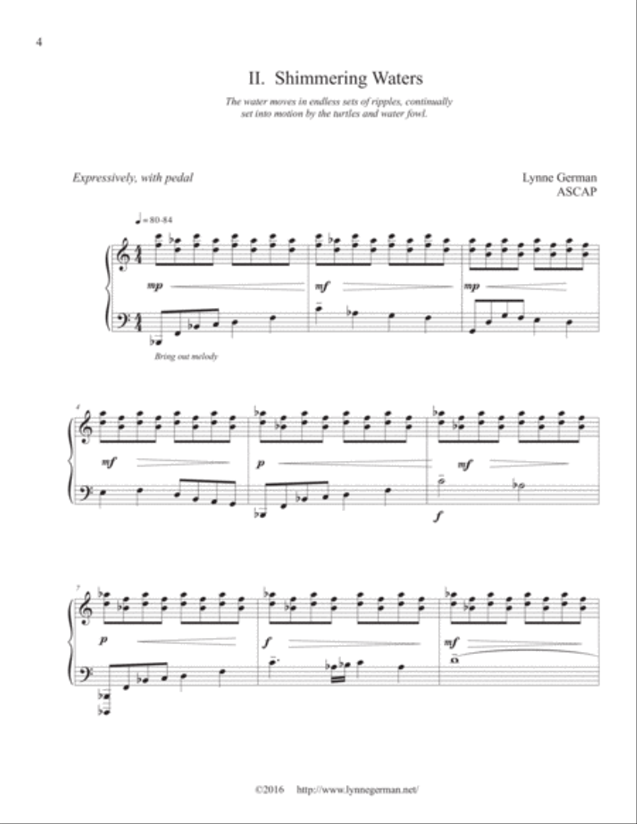 Water Suite for Piano Piano Solo scores gallery preview page 4