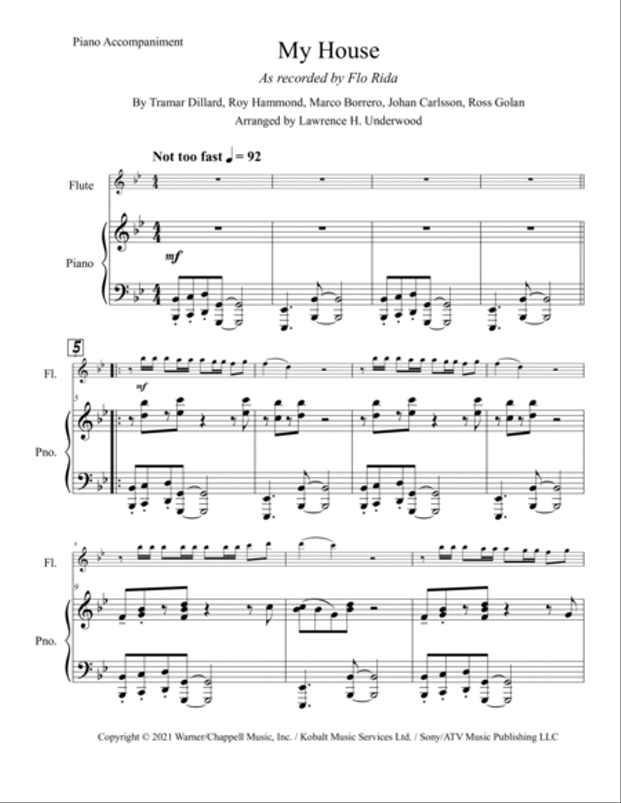My House Flute Solo scores gallery preview page 2