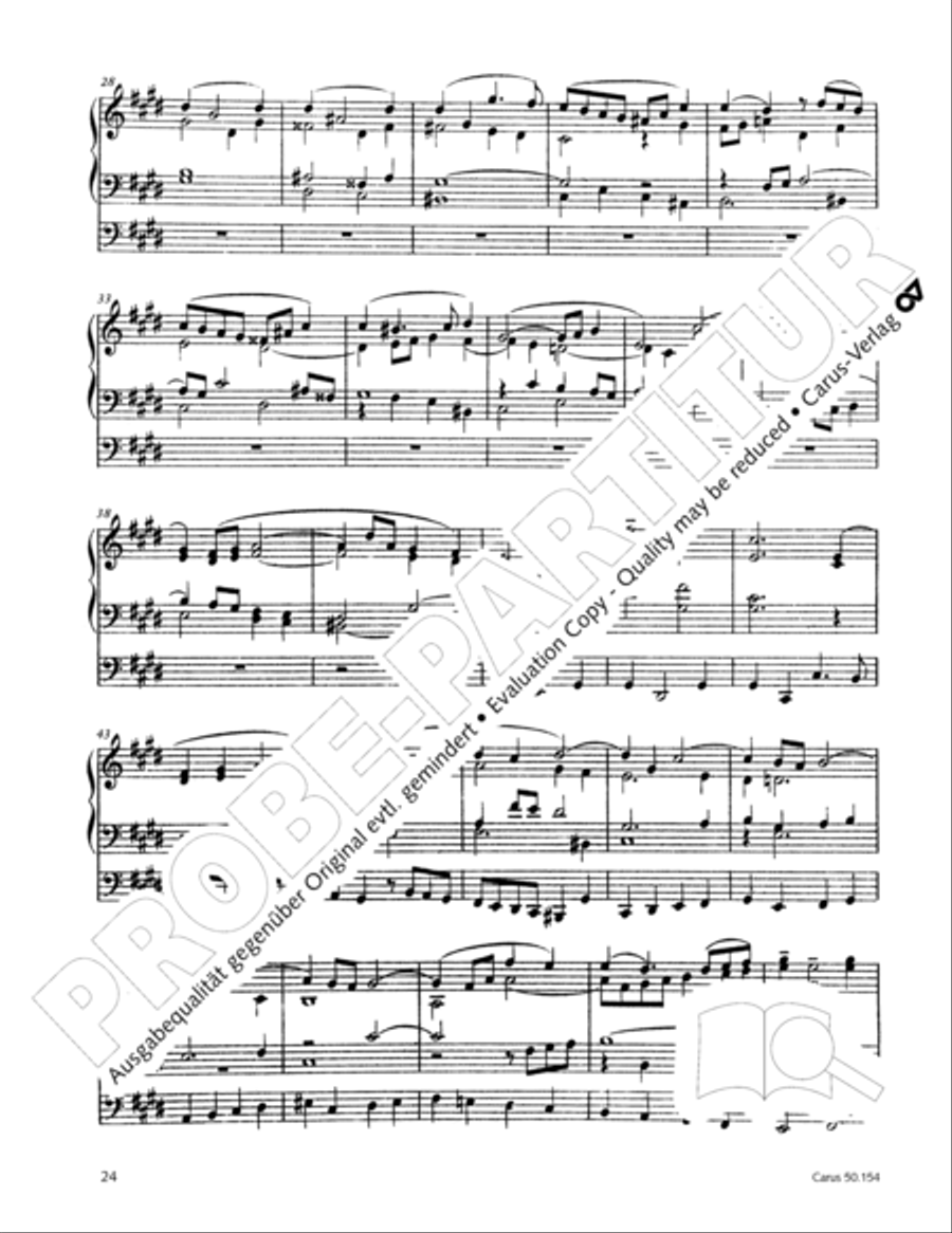 Organ Sonata No. 12 in D flat major Organ Solo scores gallery preview page 25