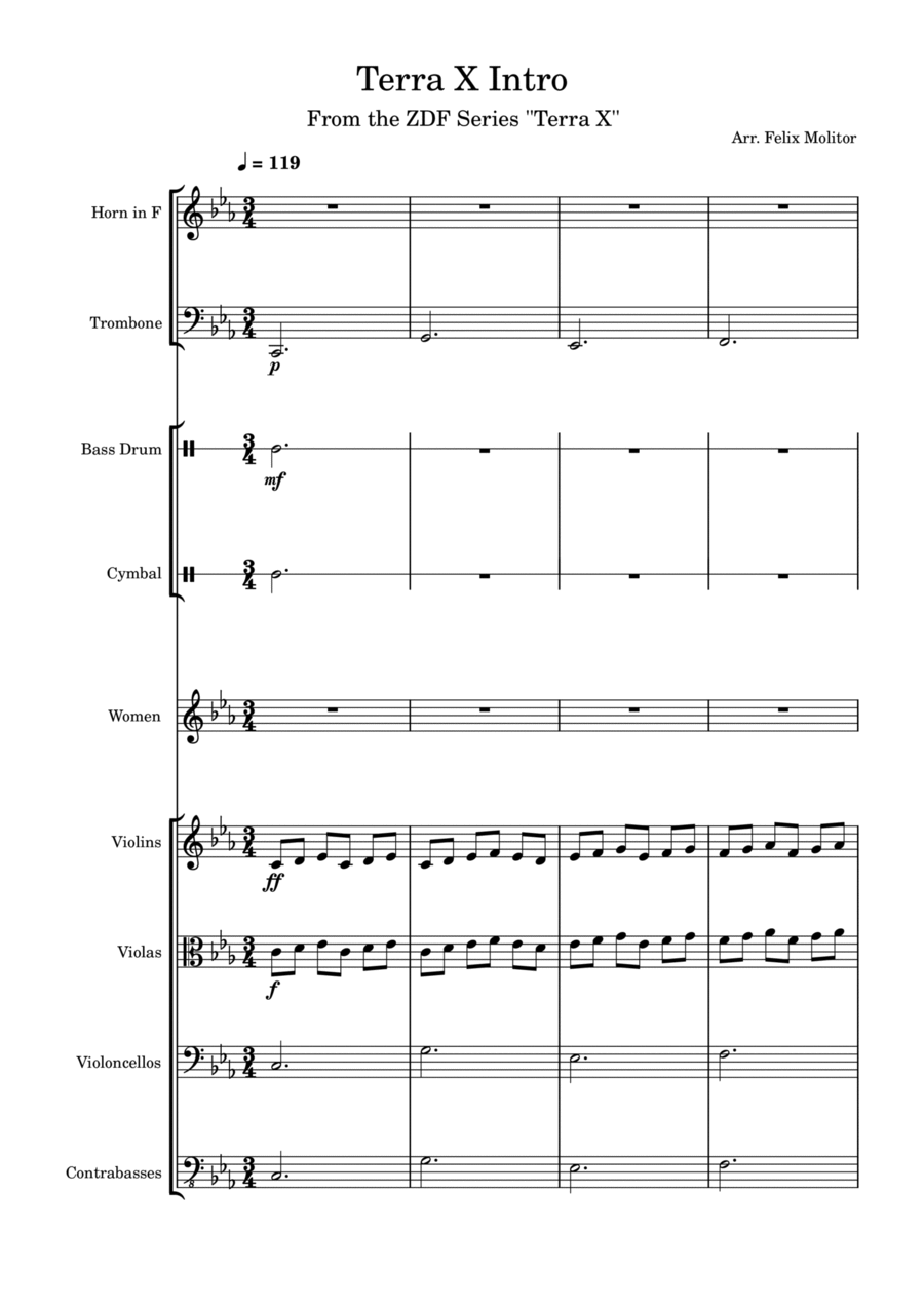 Terra X Theme Chamber Music scores gallery preview page 1