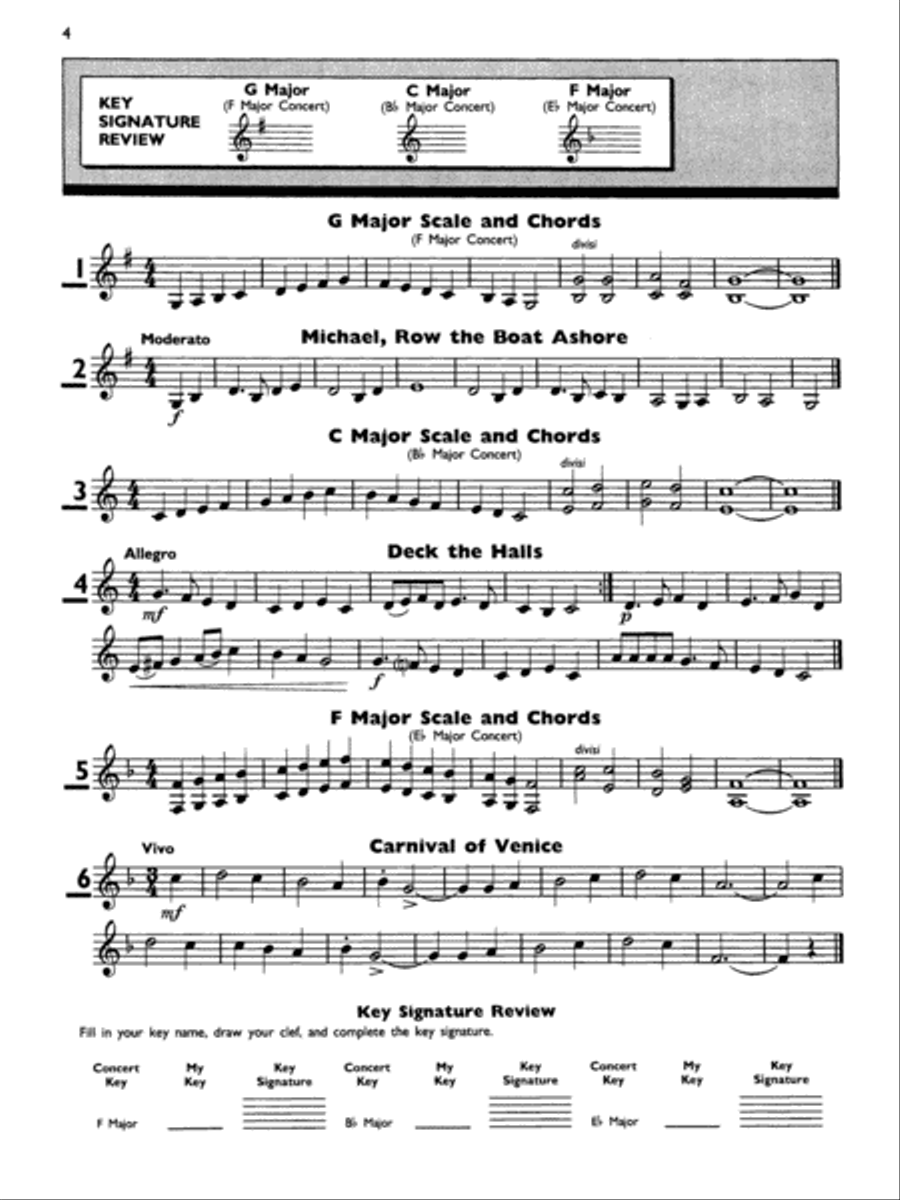 Yamaha Band Student, Book 2 Concert Band Methods scores gallery preview page 2