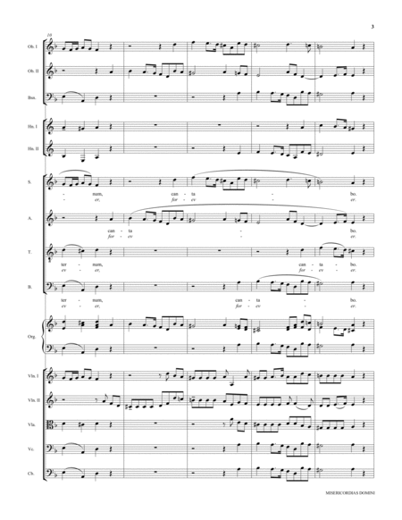 Misericordias Domini (arr. Harold Decker) - Score