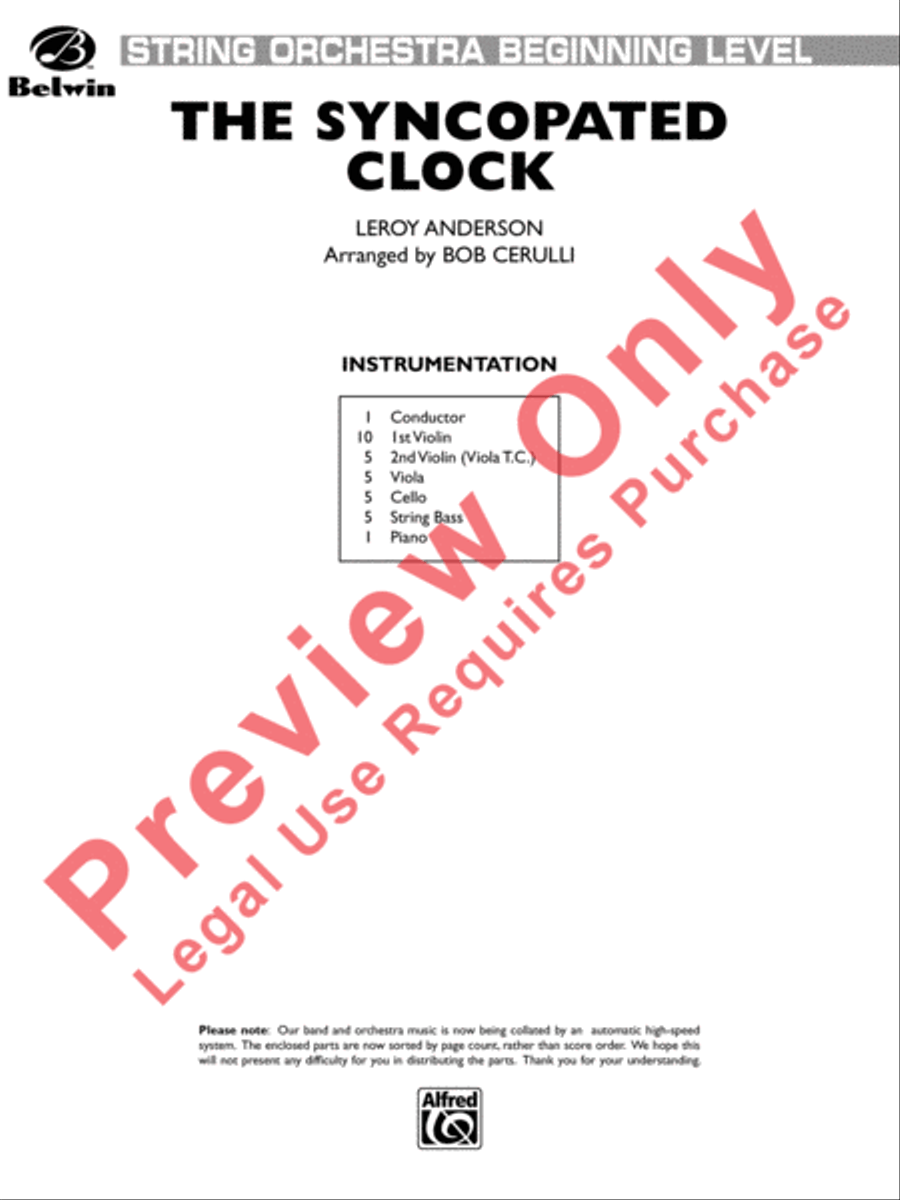 The Syncopated Clock String Orchestra scores gallery preview page 2