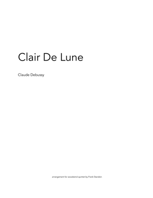 Book cover for Clair de Lune for Woodwind Quintet