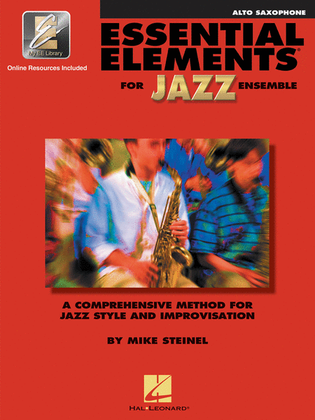 Book cover for Essential Elements for Jazz Ensemble – Alto Saxophone