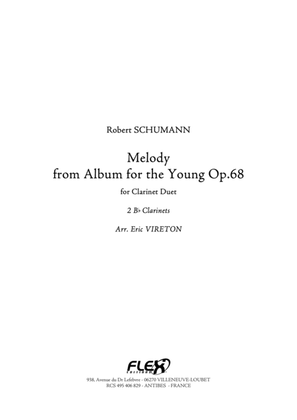 Book cover for Melody - from Album for the Young Opus 68 - No. 1