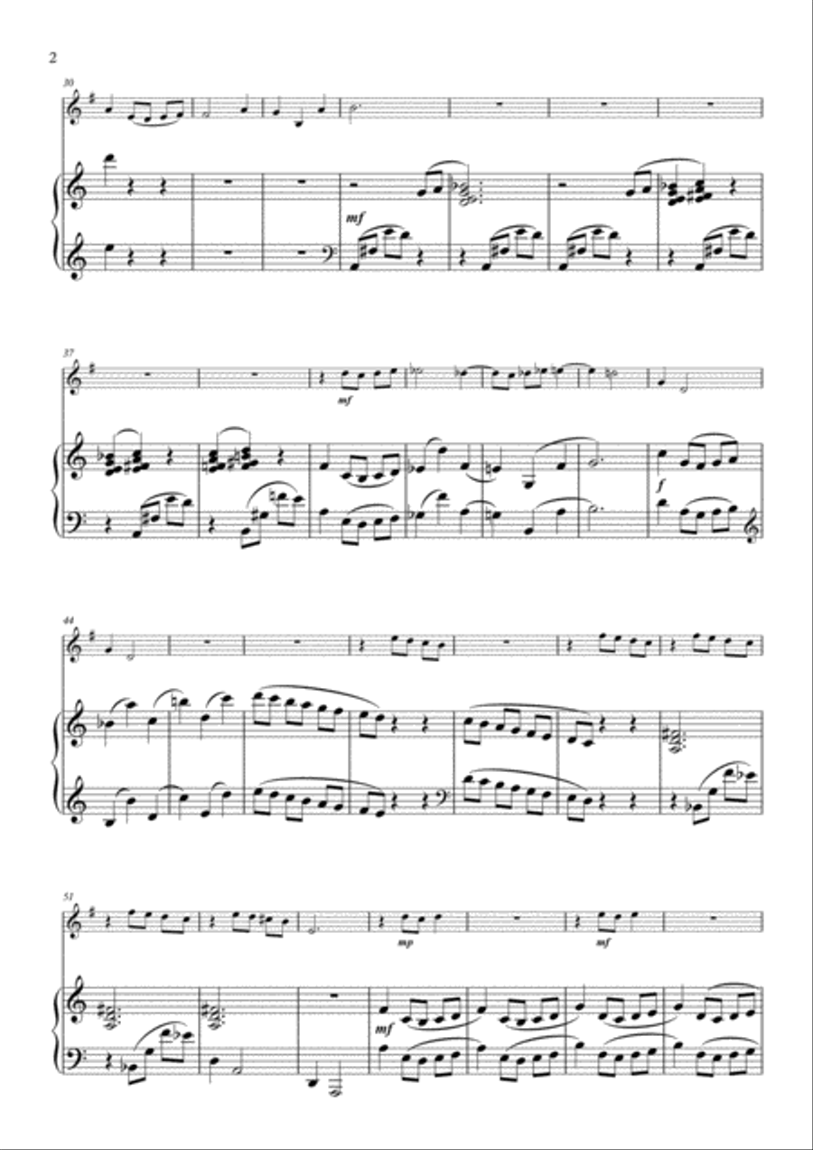 Sonatina for Horn in F and Piano Op. 272 Piano Accompaniment scores gallery preview page 3