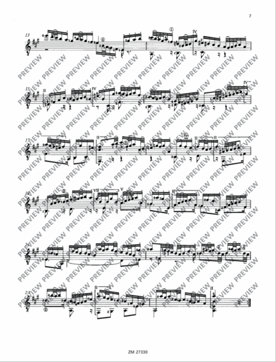 Suite No. 3 Classical Guitar scores gallery preview page 8