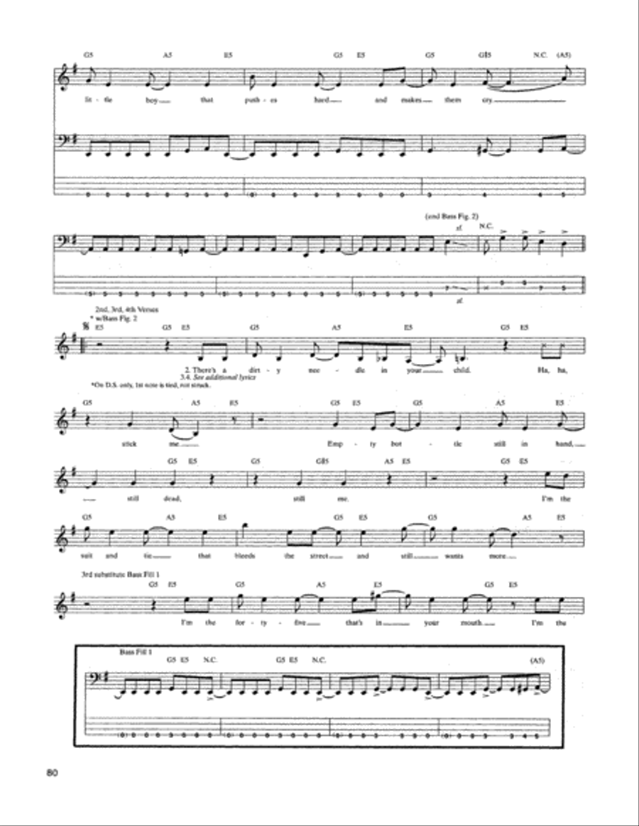Prince Charming Guitar Tablature scores gallery preview page 3