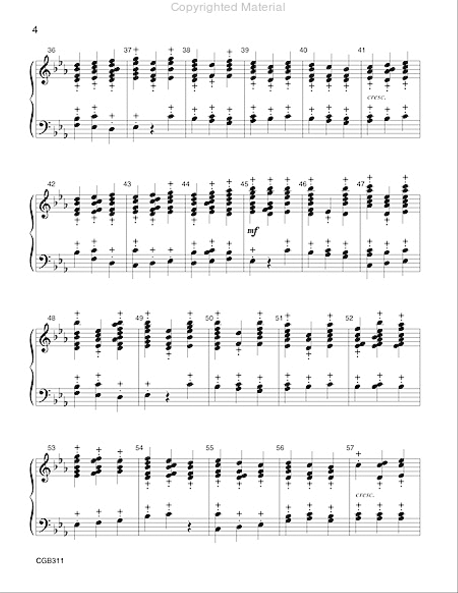 Percussive Praise [Mallet Melody] Handbell Choir scores gallery preview page 4