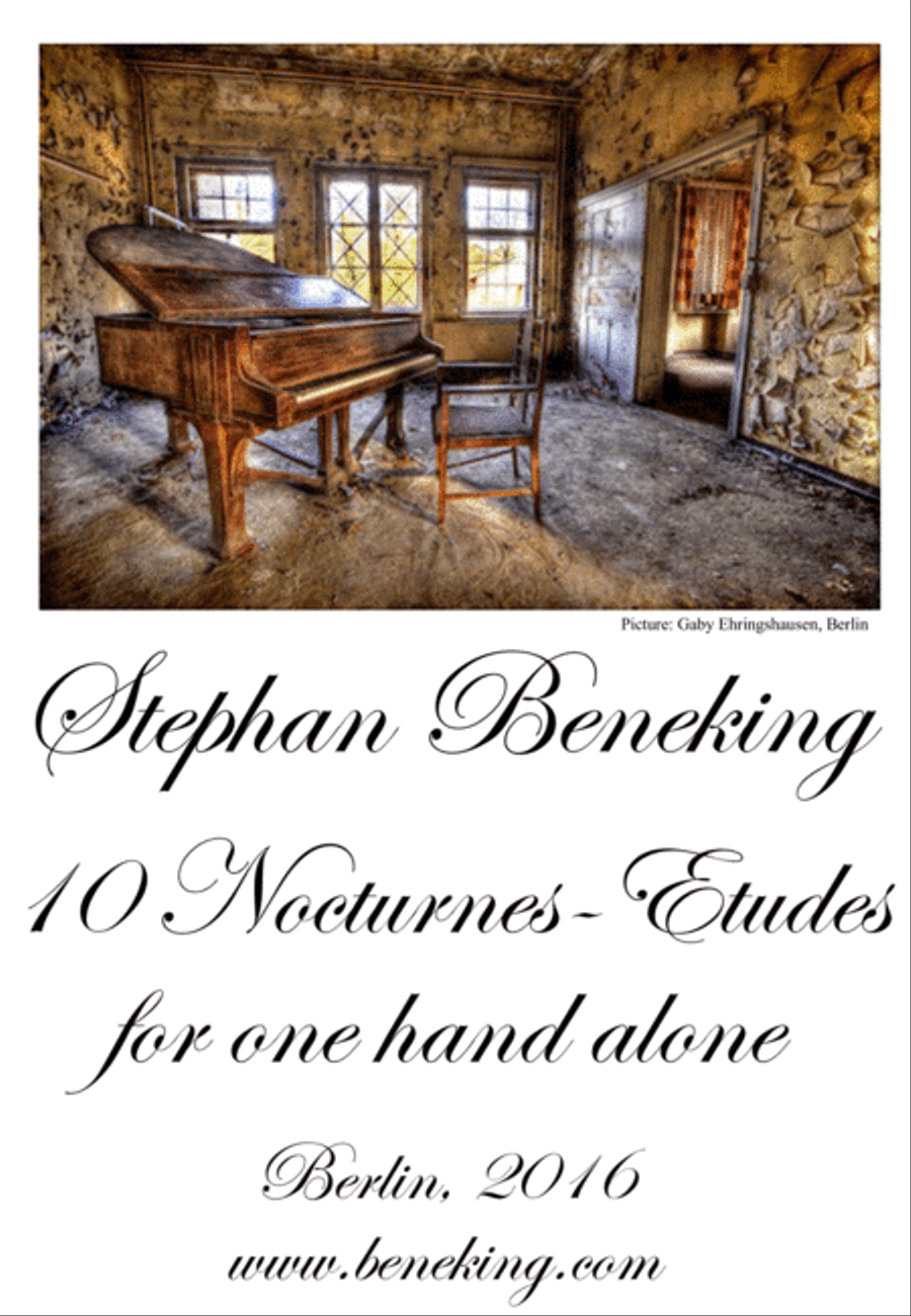 10 Nocturnes-Etudes for one hand alone Piano Method scores gallery preview page 1
