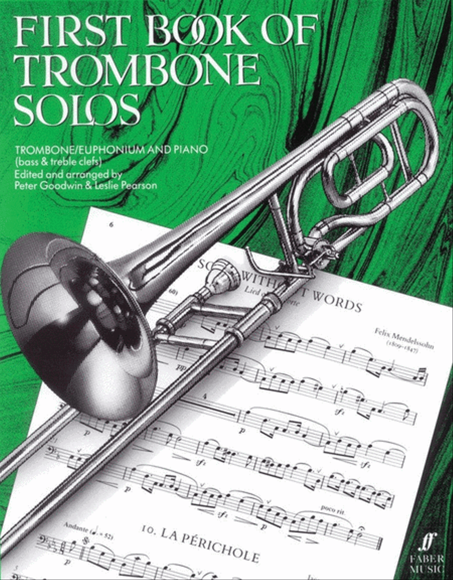 First Book Of Trombone Solos Piano Accompaniment scores gallery preview page 1