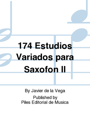 174 Estudios Variados para Saxofon II