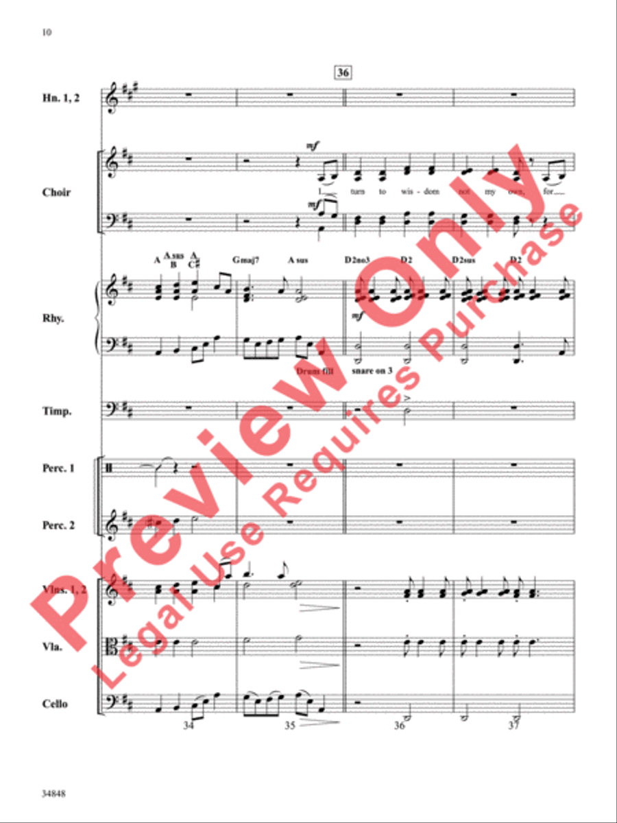 When Trials Come Choir scores gallery preview page 11