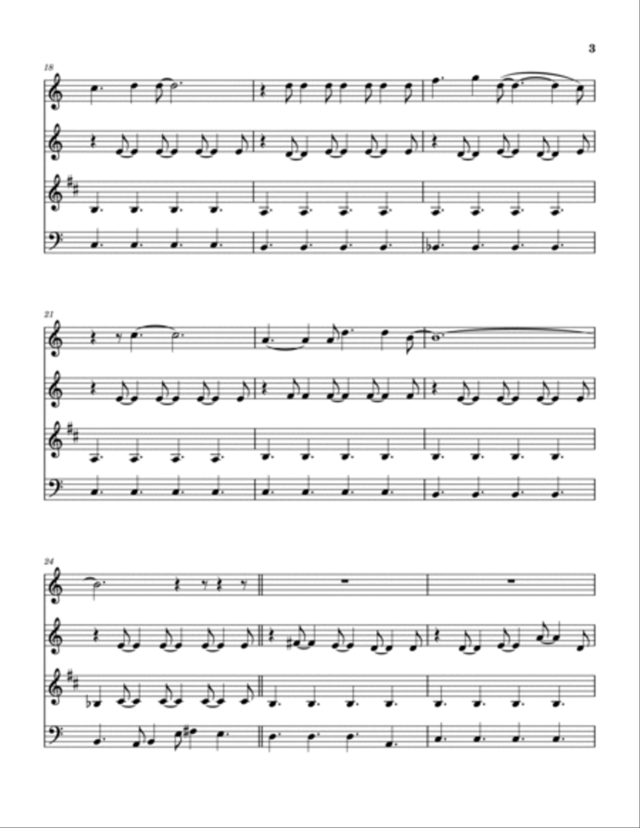 The Needle And The Damage Done Woodwind Quartet scores gallery preview page 4