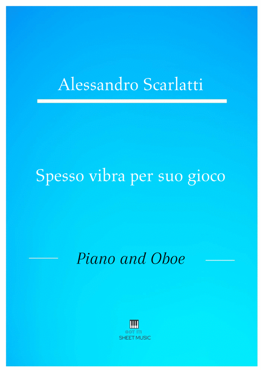Alessandro Scarlatti - Spesso vibra per suo gioco (Piano and Oboe) image number null