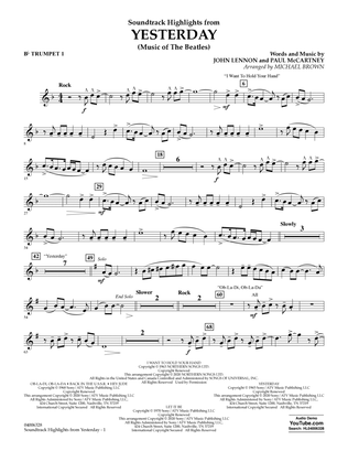 Highlights from Yesterday (Music Of The Beatles) (arr. Michael Brown) - Bb Trumpet 1