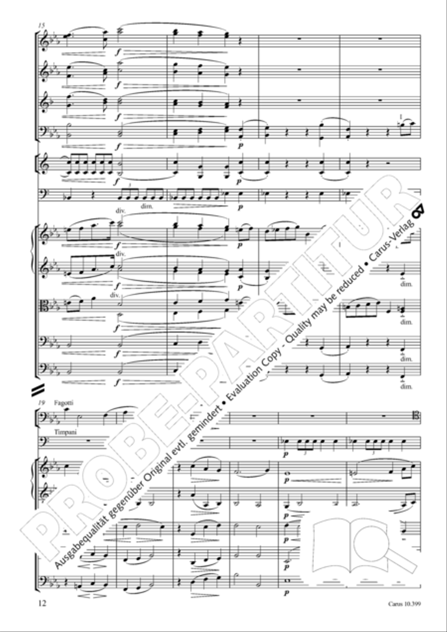 Schicksalslied, Op. 54 4-Part scores gallery preview page 13