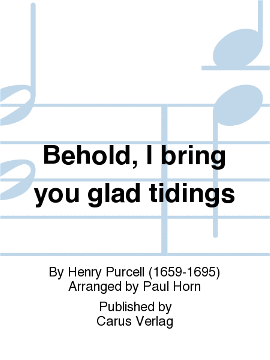 Behold, I bring you glad tidings ATB scores gallery preview page 1