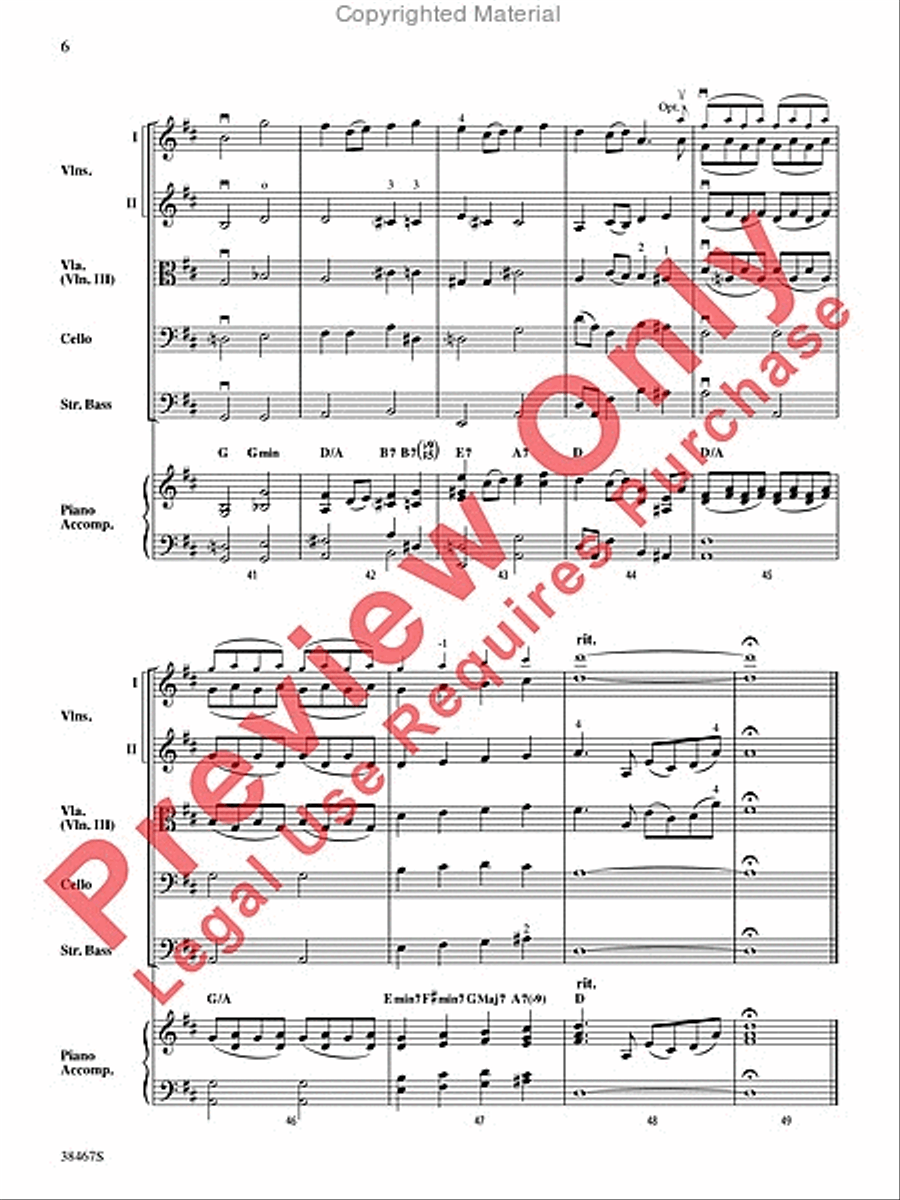 Over the Rainbow (from The Wizard of Oz) String Orchestra scores gallery preview page 7