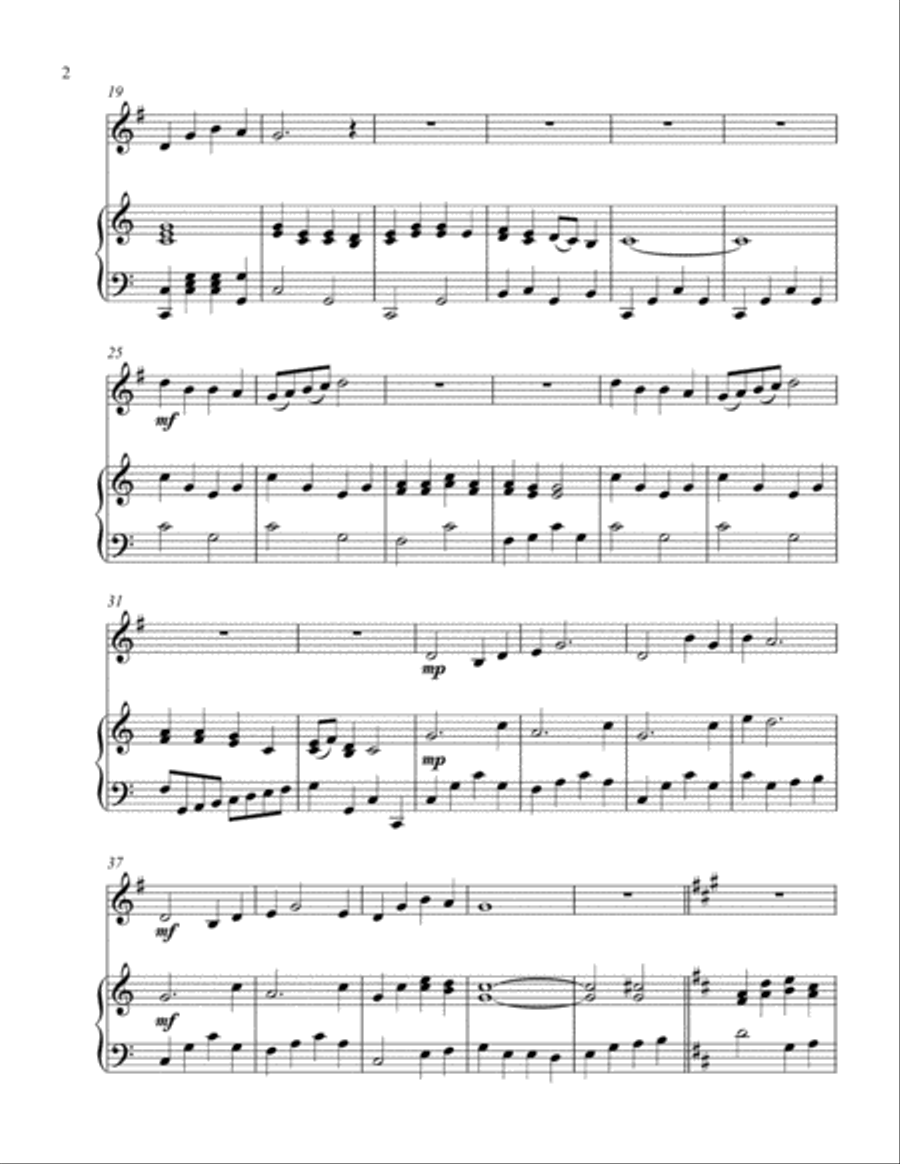 Jesus Loves Me (treble F instrument solo) Horn scores gallery preview page 3