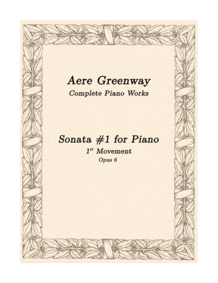 Book cover for Piano Sonata - 1st Movement