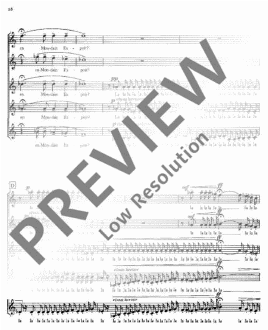 Drei französische Chöre Drei französische Chöre Mixed Choir scores gallery preview page 19