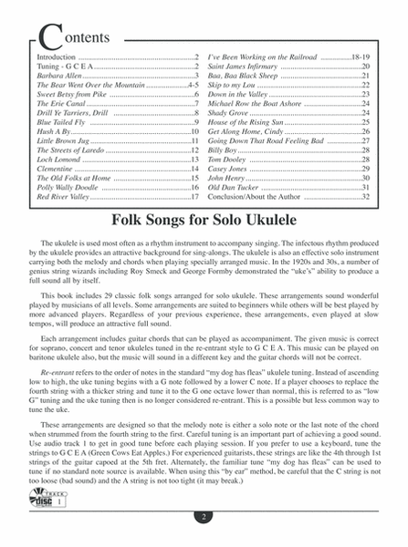 Folk Songs For Solo Ukulele image number null