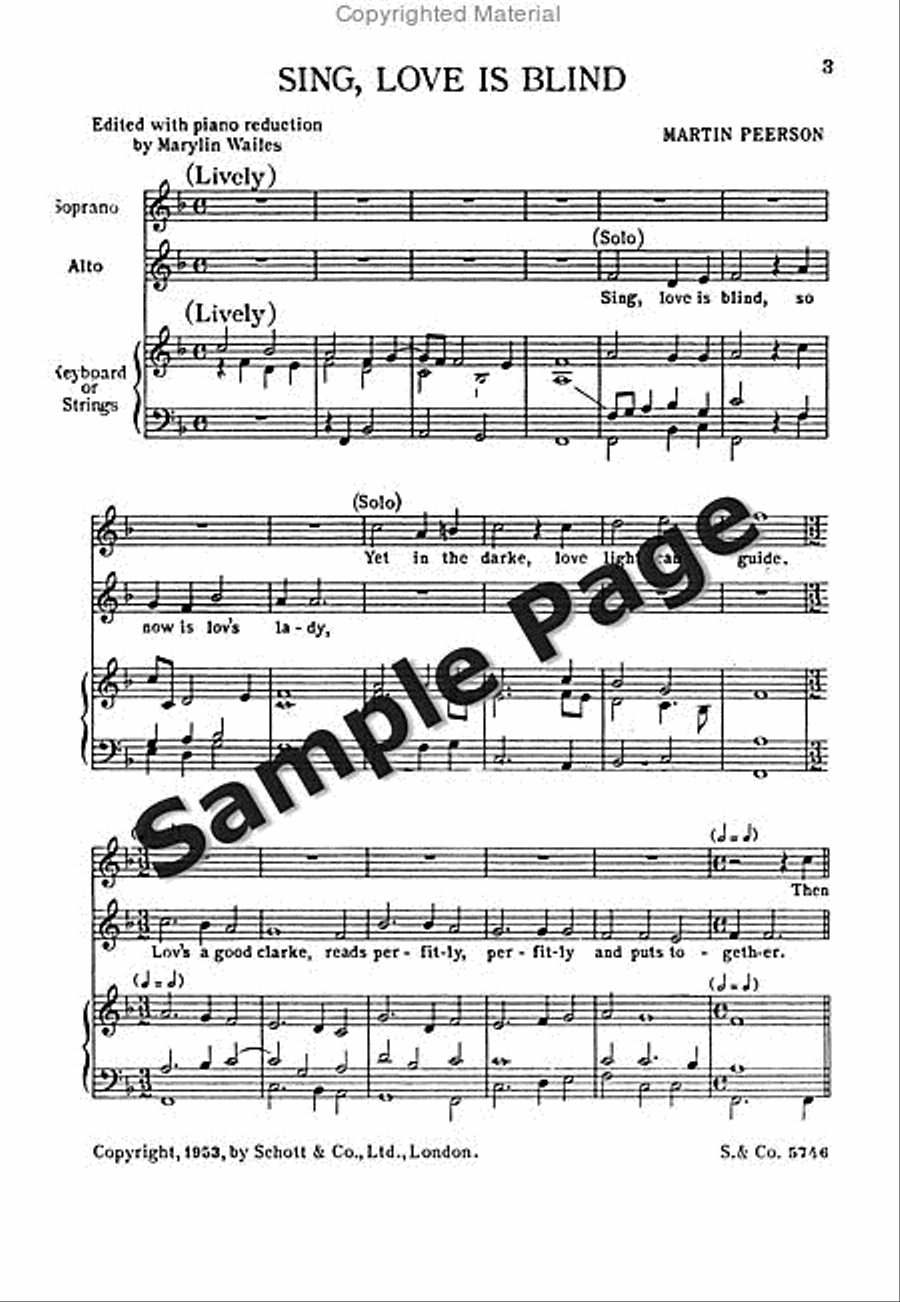 Sing Love Is Blind**pop** 4-Part scores gallery preview page 4