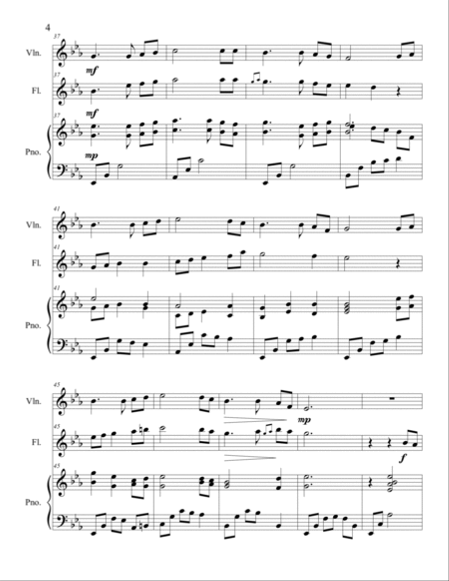 I Am His and He Is Mine (Flute/Violin Duet) Flute scores gallery preview page 5