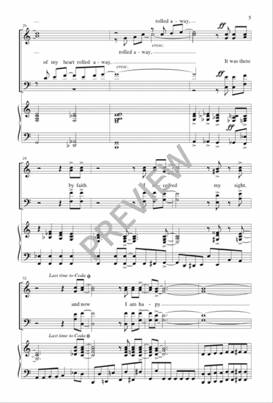 At the Cross 4-Part scores gallery preview page 5