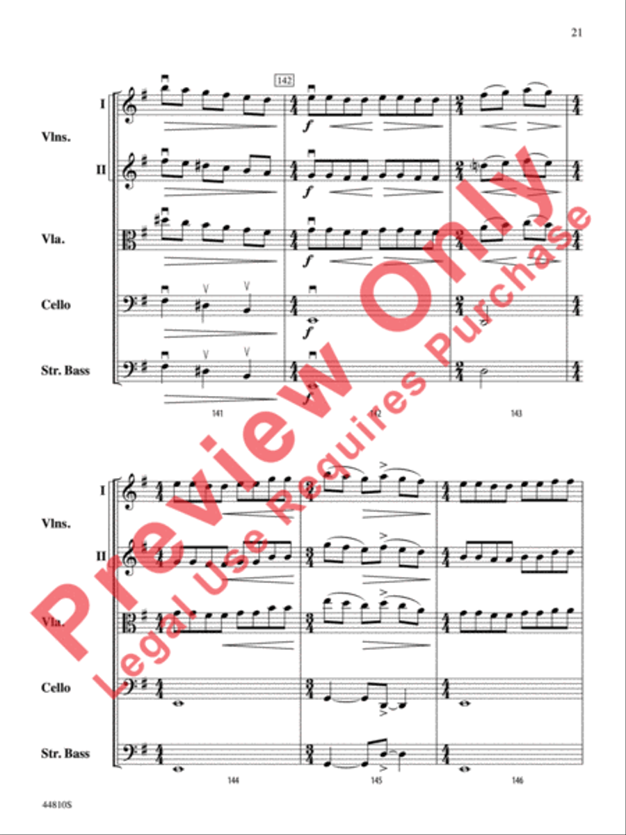 Hidden Dimensions String Orchestra scores gallery preview page 45
