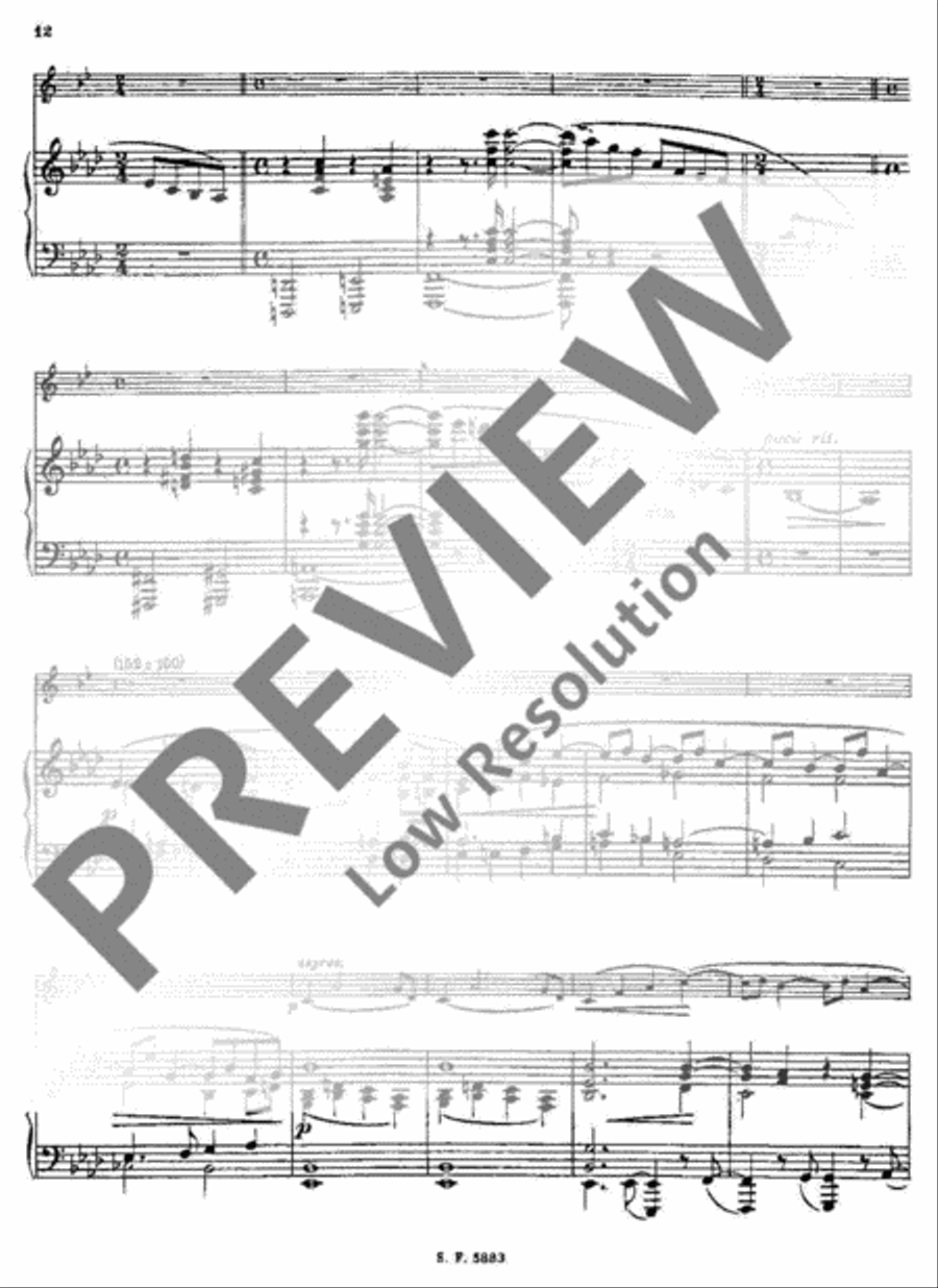 Allegro de concours Trumpet Solo scores gallery preview page 13