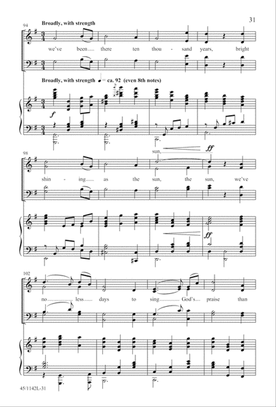 The Church's One Foundation 4-Part scores gallery preview page 33