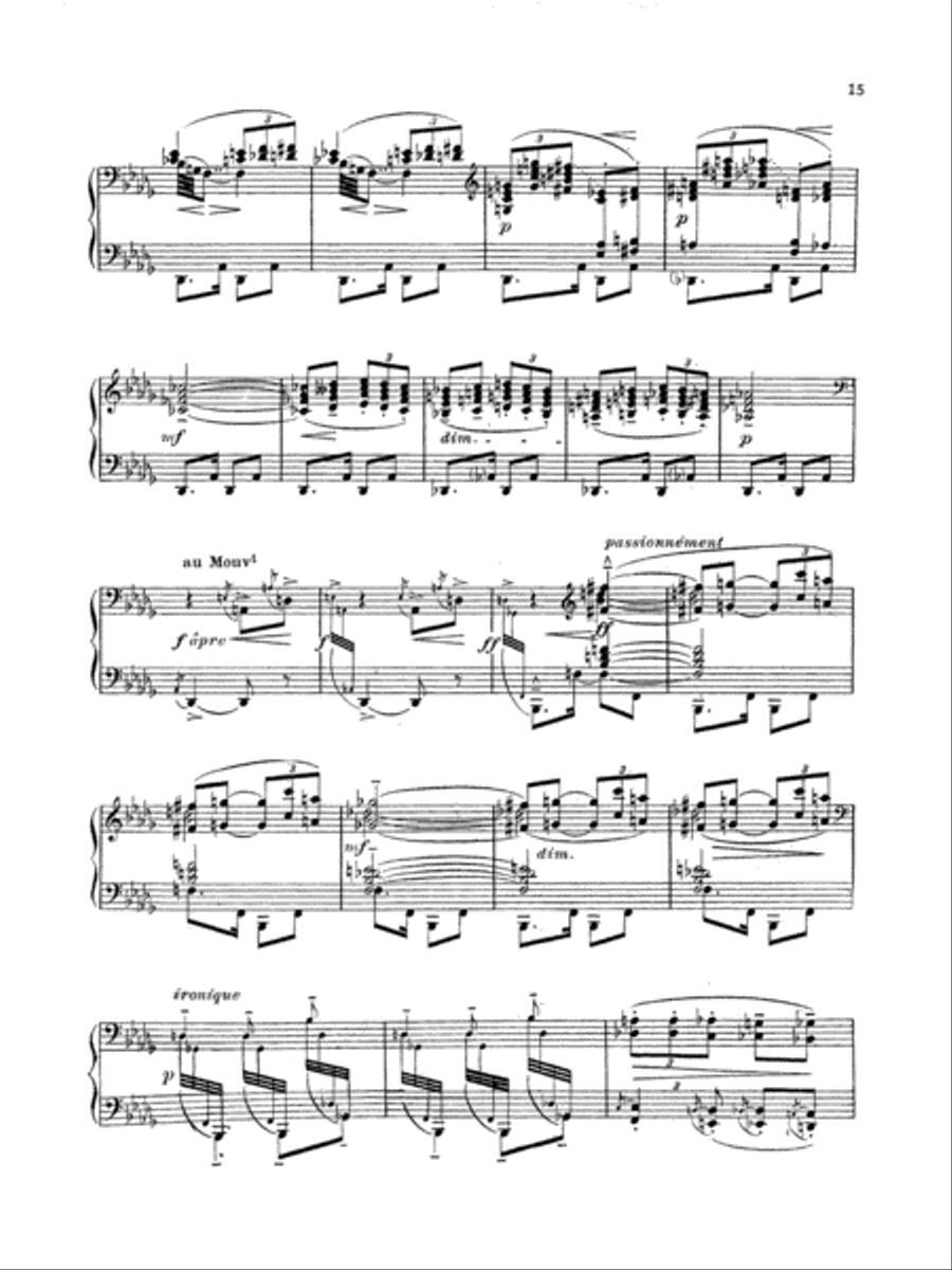 Debussy: Preludes (Volume II) Piano Solo scores gallery preview page 3