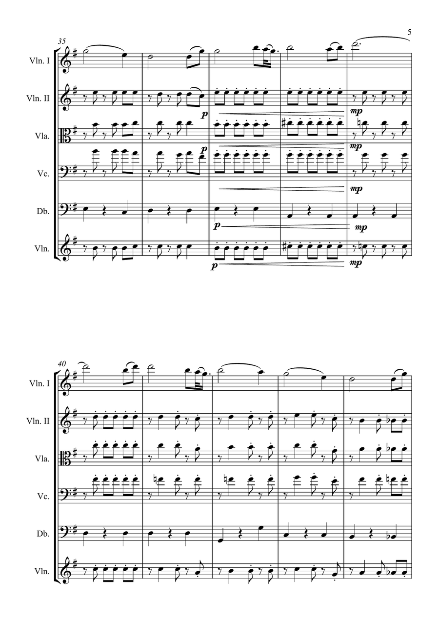 Amazing Grace String Orchestra scores gallery preview page 5