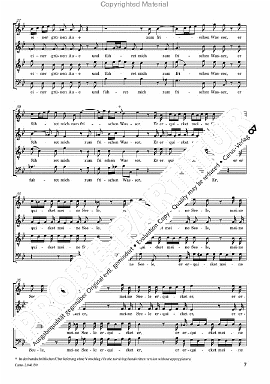Motets and arias for choirs collected and edited by Johann Adam Hiller, vol. 5 Voice Solo scores gallery preview page 8