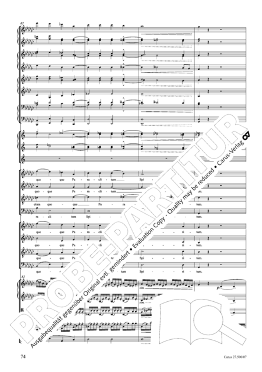 Quattro pezzi sacri Orchestra scores gallery preview page 75