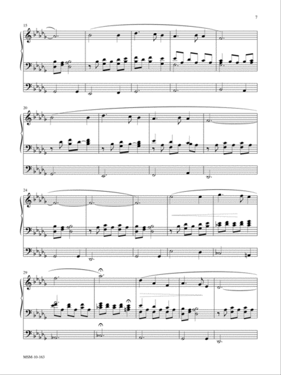 Noel! Four Christmas Carol Preludes for Organ Organ Solo scores gallery preview page 5
